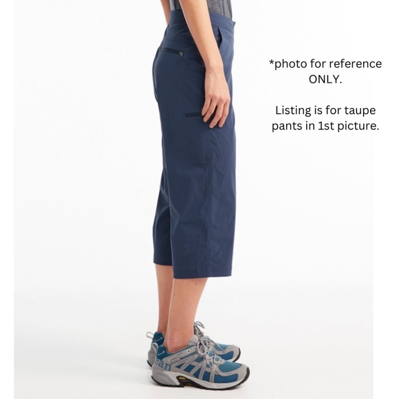 L.L. Bean Women's Comfort Trail Pants, Water Repelant Straight-Leg Crop - Picture 4 of 4
